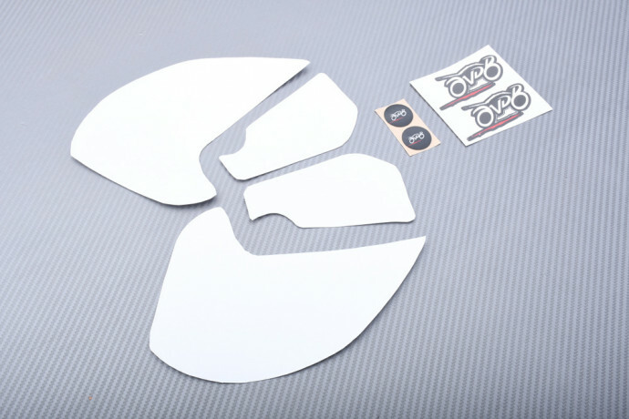 Plaquettes de traction de réservoir MT07 antidérapantes et transparentes pour la course