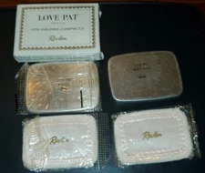 Vintage Revlon Love Pat Refill For Oblong Compacts Rachel beige and Misty Rose