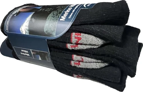 3 pairs Merino Hiker Unisex Mid -Weight Hiking Sock- Size 6-1/2-9 - Picture 1 of 6