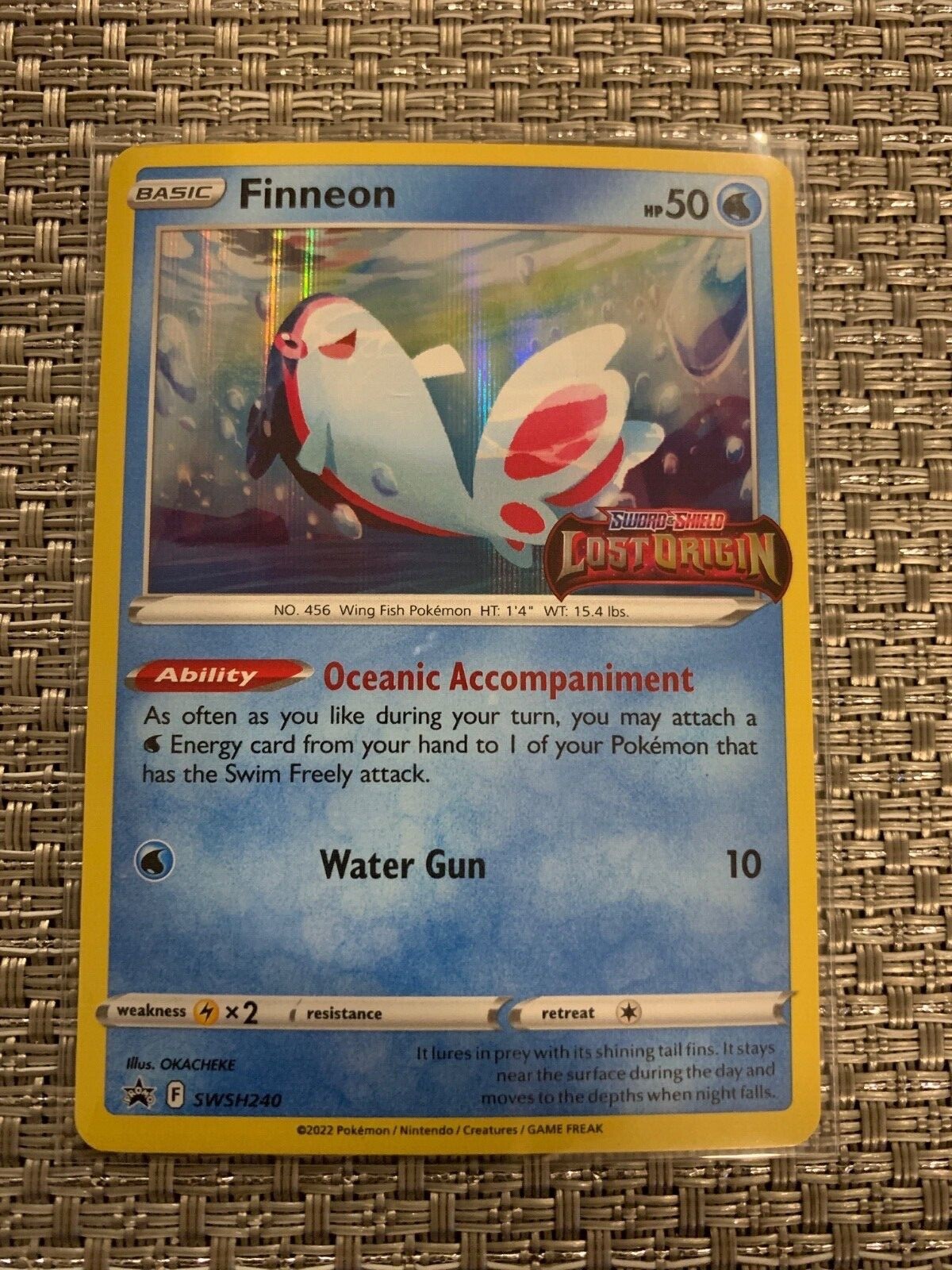 FINNEON SWSH240 Sword&Shield Lost Origin  Promo Holo Rare Pokémon Card Near Mint