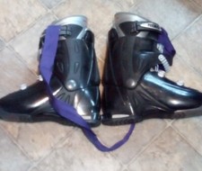 Tecnica Innotec tI 4.4 Avs Ski Boots Size 10 Us 27 Used Black W/ Purple Strap
