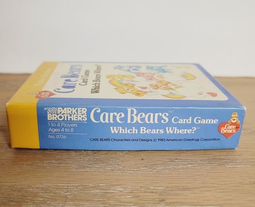Vintage 1983 Care Bears Card Game “Which Bears Where?” Parker Brothers COMPLETE - Picture 4 of 9