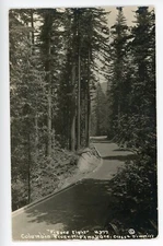 RPPC Postcard Oregon Columbia River Highway  Figure Eight Real Photo Unposted