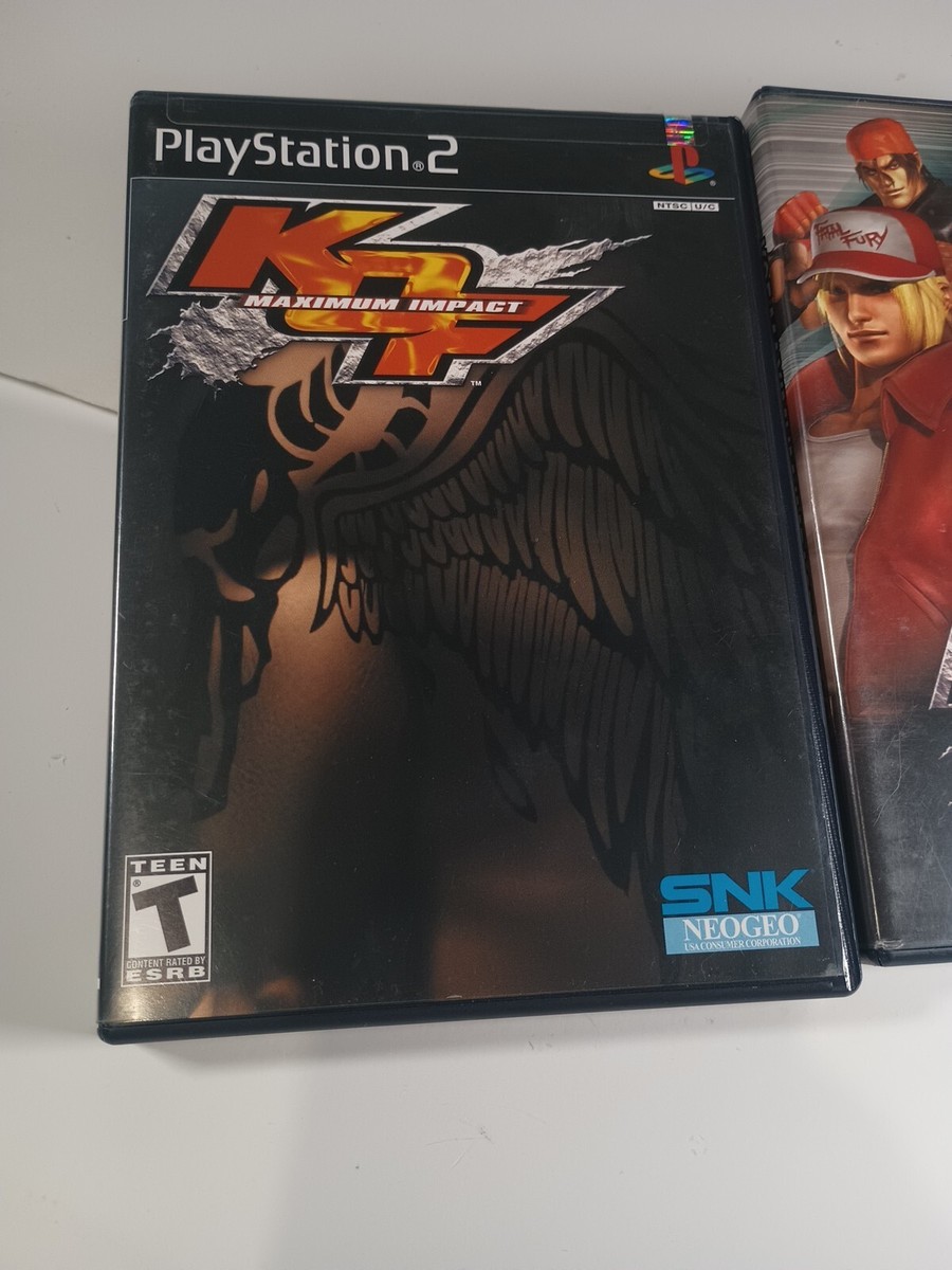 King of Fighters KOF: MAXIMUM IMPACT PS2 2 DISCS,1 Manual, Tested