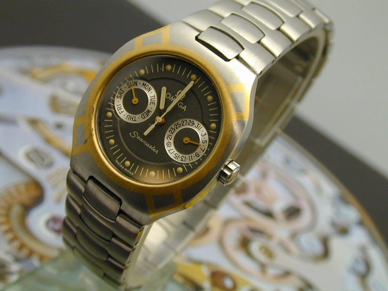 OMEGA SEAMASTER 18K AND STAINLESS STEEL