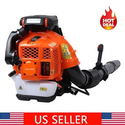 Commercial Gas Leaf Blower Backpack Gas-powered Backpack Blower 80CC 900CFM 