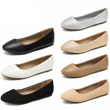 Women Slip On Flat Shoes Comfortable Round Toe Casual Walking Ballet Flats