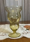 Vintage Federal Glass Lido Amber Footed Tumblers 15 oz Depression Glass Sundae