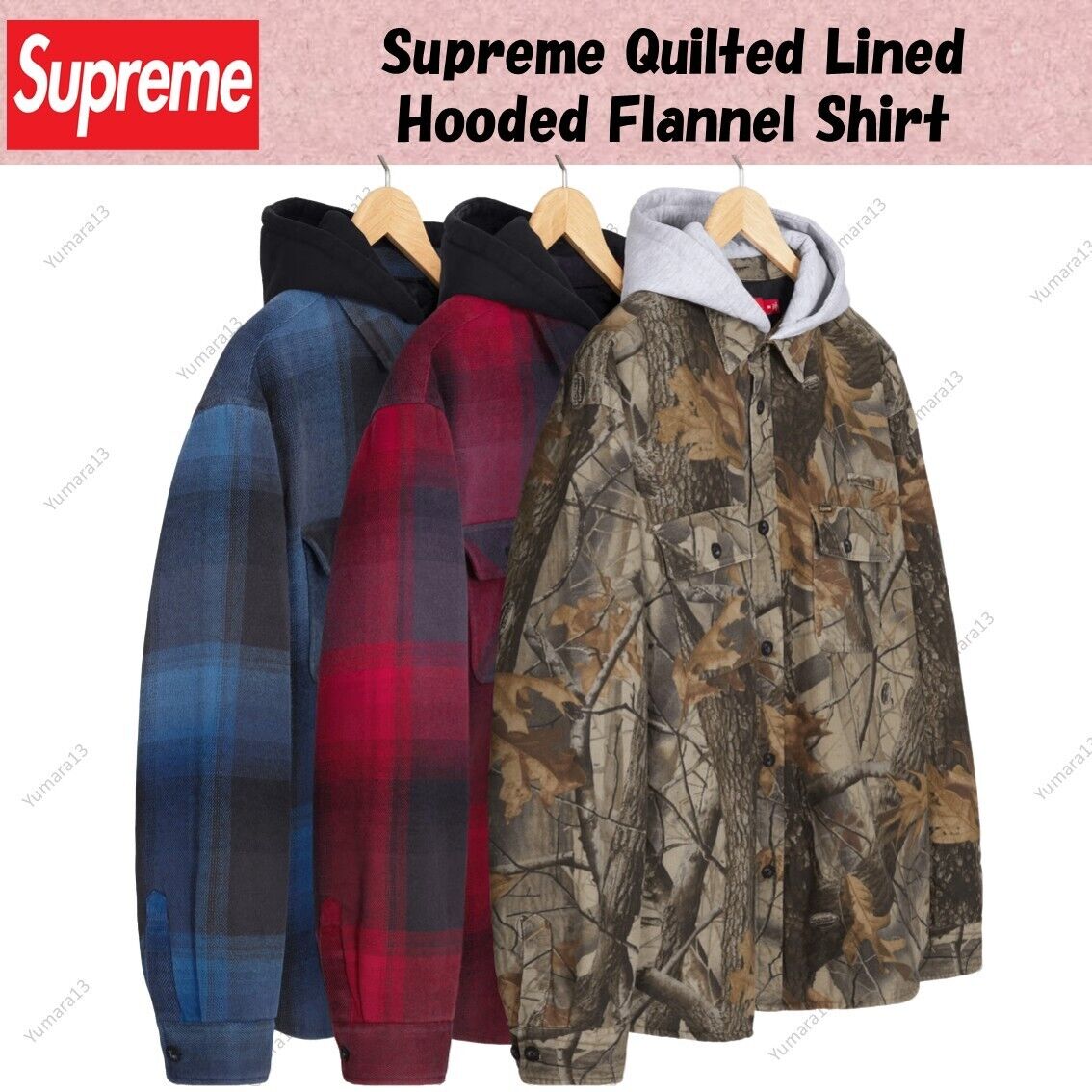 Supreme Quilted Lined Hooded Flannel Shirt | eBay Supreme Quilted Lined Hooded Flannel Shirt | eBay