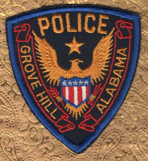 Old Grove Hill Alabama Police Shoulder Patch Obsolete eBay