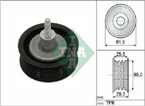 Original INA Deflection/Guide Pulley Ribbed Belt 532 0909 10 for Ford