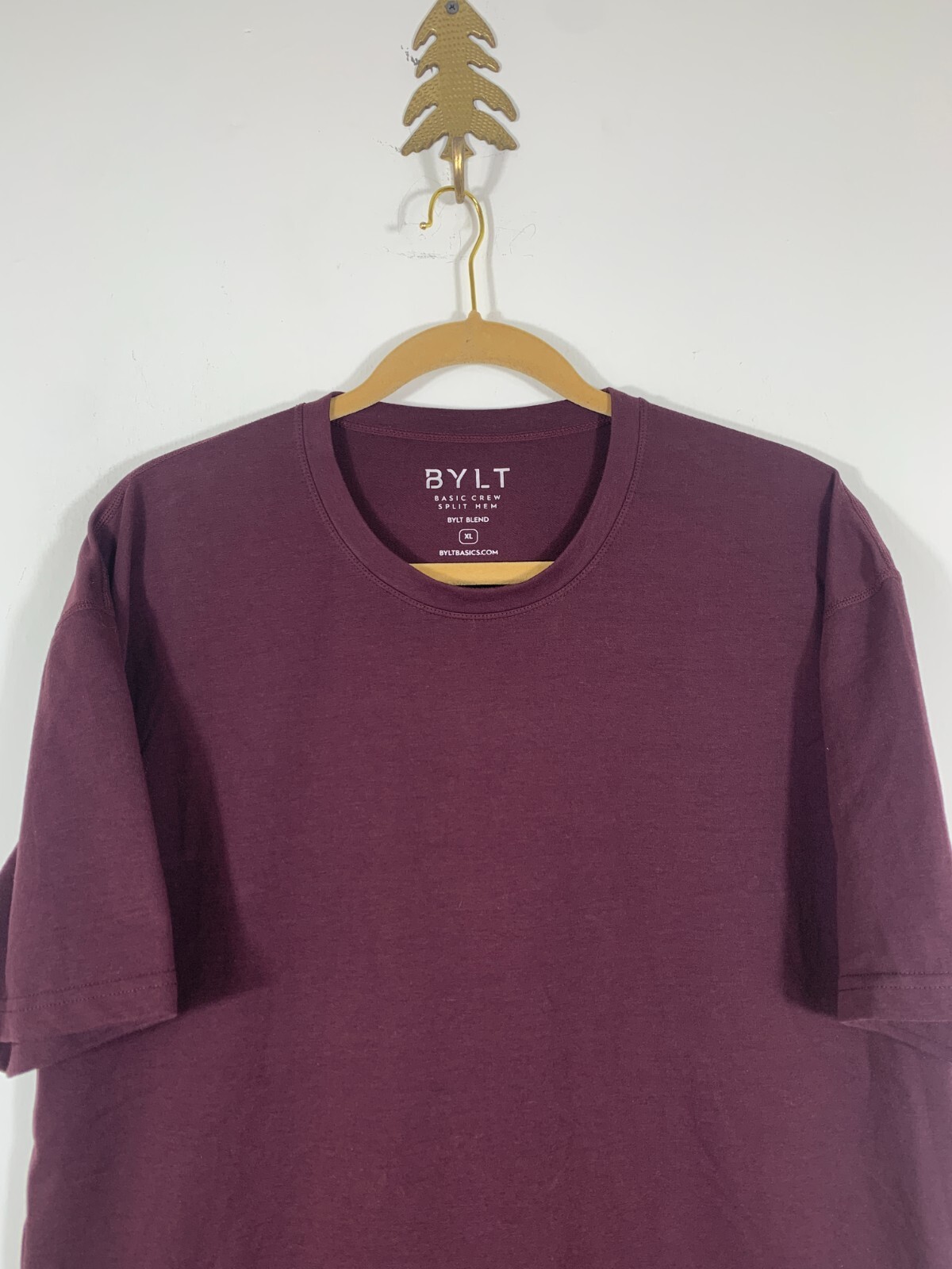 BYLT Basic Crew Split Hem BYLT Blend Shortsleeve … - image 3