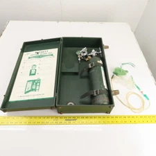 Burdett Vintage Portable Oxygen Unit Cylinder & Case