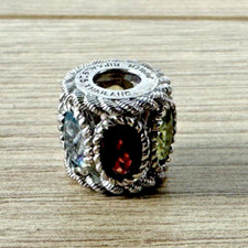 Judith Ripka 925 Silver Multiple Gemstone Sli...