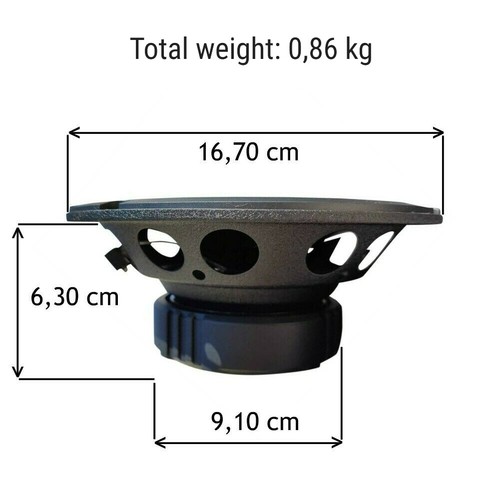 2 ALTOPARLANTI PHONOCAR EVOLUTION 02616 a 2 vie 6,5" diametro portiere sportelli - Foto 5 di 8