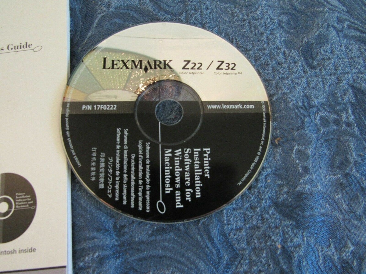 Lexmark Z22, Z32 Driver Software & User Guide For Windows & Mac | eBay