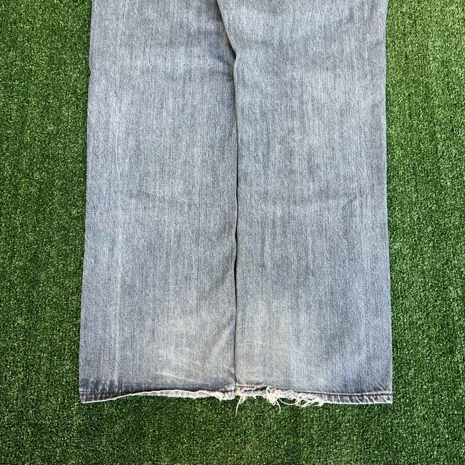 Pantalones de mezclilla azules patinadores bordados pierna recta Ecko 33x28" *Sin botón Y2K de colección para hombre Foto 3 de 4