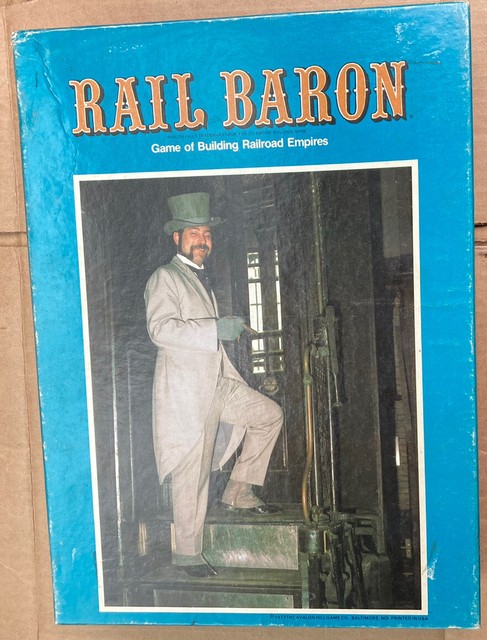 100 Complete Rail Baron 2nd Edition Avalon Hill Railroad Empires 1977 ...