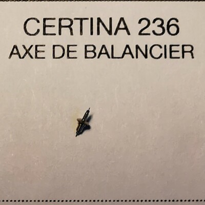 Pièce Mouvement Horlogerie CORTEBERT 528 - Axe De Balancier - Neuf Sans étiquette - Pièce D'origine NOS