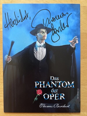 Thomas Borchert AK Phantom der Oper Autogrammkarte original handsigniert