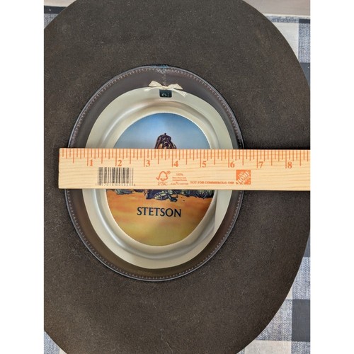 Vintage John B. Stetson 3X Beaver Revenger Hut braun Größe 6 3/4 - Bild 12 von 14