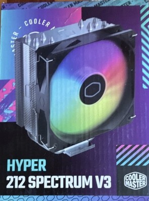 Cooler Master Hyper 212 Spectrum V3 CPU Air Cooler RGB 4 Heat Pipes Rifle 120mm