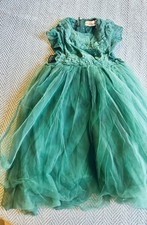 Colorful Childhood Dress Girls 2T/90 Green Tulle Lace Flowergirl Formal Fairy