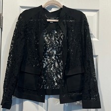 Alfani Black Blazer Elegant Suit Jacket