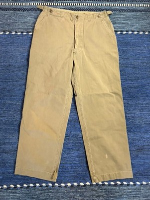 Vintage M-43 1940's 50's HBT Chinos Herringbone Trousers Military