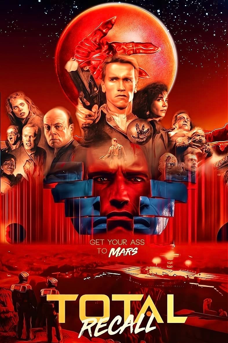 Poster Total Recall - Arte del Film di Fantascienza