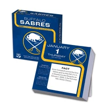 Turner Licensing,  NHL Buffalo Sabres 2026 Desk Calendar, 5.38'' X 5.38'', 12-Mo