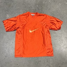 Vintage Y2K Nike Jersey Men  s Sz L 30th Anniversary Orange Football Club Hip Hop
