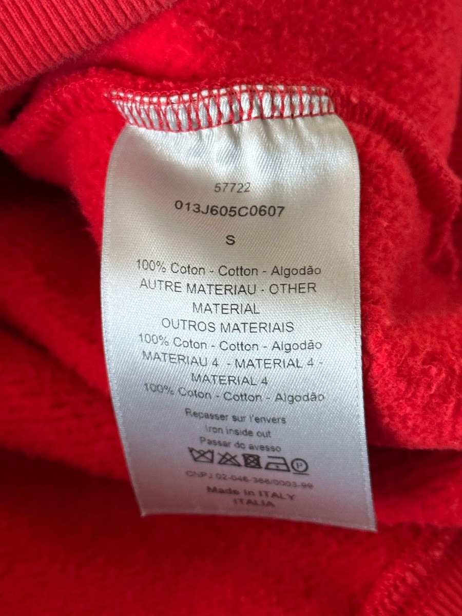 Dior Red Oblique Towel Hoodie | eBay