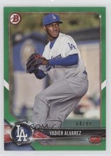 2018 Bowman Prospects Green 64/99 Yadier Alvarez #BP22 e5r
