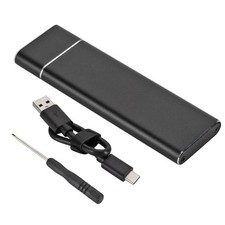 1PC Black Aluminum Alloy M2 SSD Disk Case Adapter External Enclosure Box c