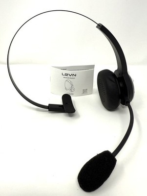 LEVN LE-HS010 Wireless Bluetooth Headset w/Mic Call Center No Charger