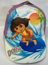 Baseball Cap - Dora the Explorer - Surf Purple Adjustable Back Kids NEW
