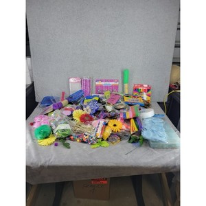 11lbs Craft Supply Lot Assorted Crafting Supplies Beads Markers Wire Flowers
