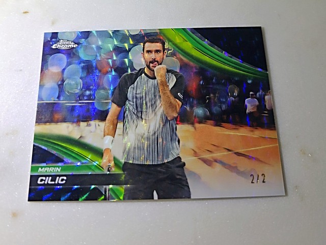 2025 TOPPS CHROME TENNIS Black Geometric Refractor 2/2 MARIN CILIC 🔥 eBay 1/1