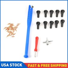 43pcs Tire Valve Stem Installation Remover Repair Tool Puller Car Plug Core Kit