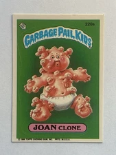 1986 Garbage Pail Kids Series 6 #220a Joan Clone Vintage GBK