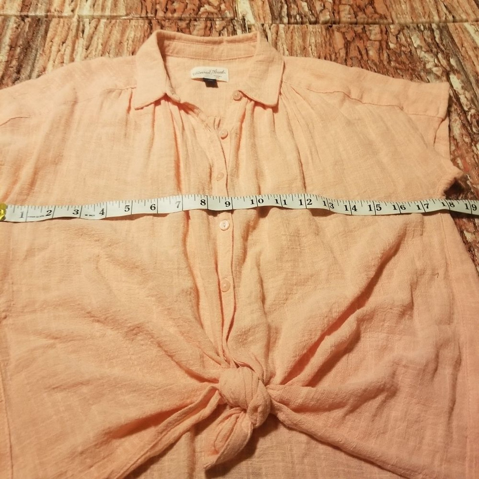 Universal Thread Top Tie Front Orange Womens Size… - image 9