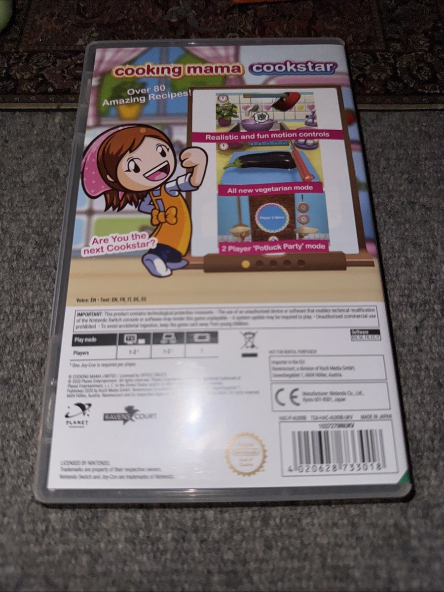 Cooking Mama Cookstar Nintendo Switch Game OPENED
