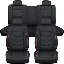 Nilight Car Seat Covers Custom Fit 2007-2024 Jeep Wrangler JK JL 4-Door Waterpro