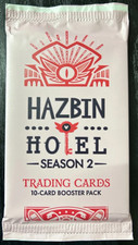 HAZBIN HOTEL Season 2 Trading Cards 2nd Edition Booster Pack in hand