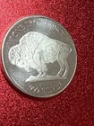 1 Oz .999 Silver Round Buffalo Style One Troy Ounce