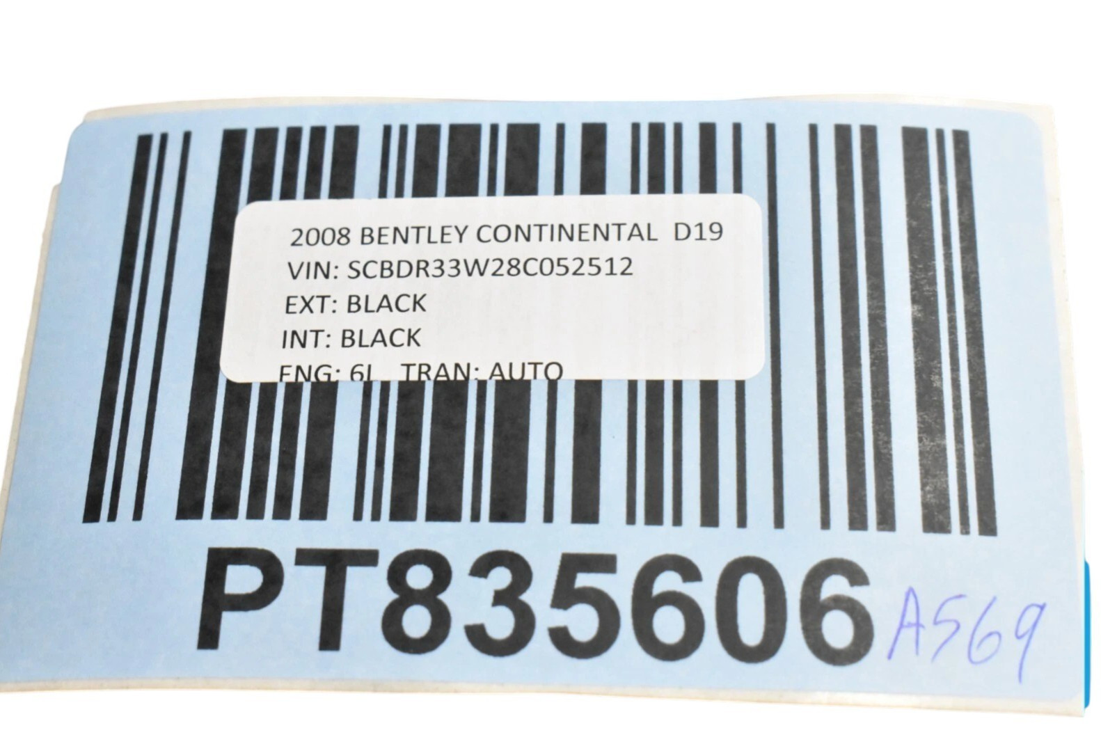 07-12 Bentley Continental Right Center Console Arm Rest Black 3W0864101E Oem