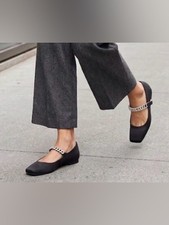 Cole Haan Grand 360 Crystal Chain Mary Jane Flats