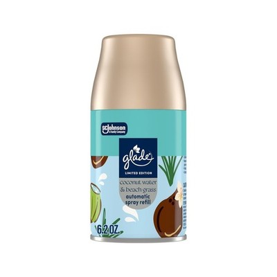 Glade Automatic Spray Refill, Coconut Water & Beach Grass, Scented Air Freshener