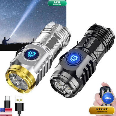 Habohuse German Three-Eyed Monster Mini Flash Super Power Flashlight Thumb